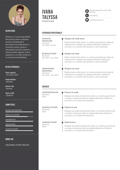 Designer grafic CV