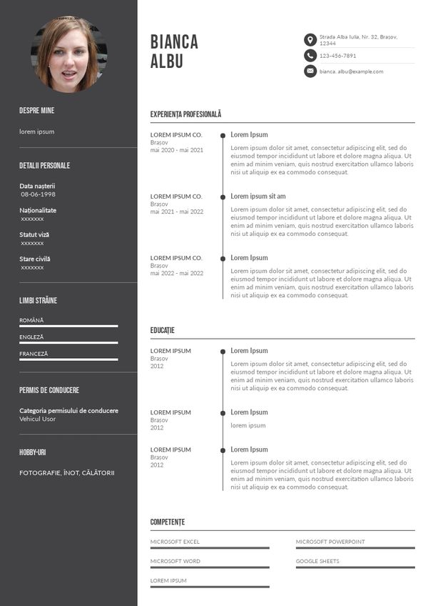 Dezvoltator Web CV