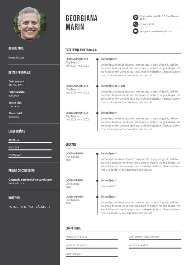 Agent de securitate CV